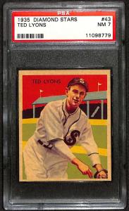 1934 Diamond Stars Ted Lyons HOF PSA 7