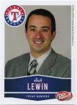 2010 Texas Rangers Josh Lewin Dr. Pepper Card