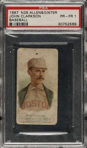 John Clarkson 1887 N28 Baseball Card PSA 1