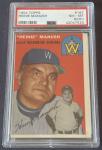 1954 Topps Heinie Manush #187 PSA 8