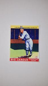 1933 Goudey Goose Goslin Chewing Gum Card