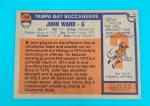 1976 Topps John Ward Tampa Bay Buccaneers Card
