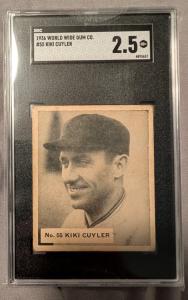 1936 V355 Gum Big League Kiki Cuyler Card