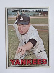 1967 Topps Whitey Ford #5 Card - Great Centering