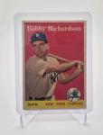 1958 Topps Bobby Richardson Baseball Card #101