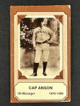 Cap Anson 1975 Fleer Major League Patches Card