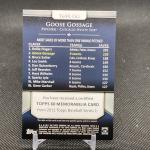 Goose Gossage 2011 Topps Game Used Card