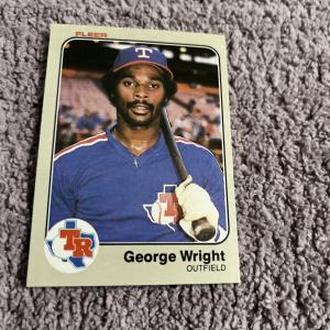 1983 Fleer George Wright Rookie Baseball Card