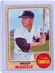 Mickey Mantle 1968 Topps Yankees Card #280