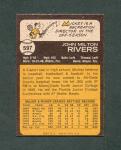 1973 Topps Mickey Rivers California Angels Card