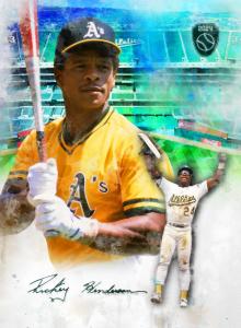 Rickey Henderson #1 Art Card, Limited Edition