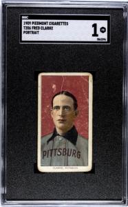 1909 T206 Fred Clarke Portrait SGC 1 Card