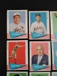 1961 Fleer Baseball Greats - 9 Cards Set