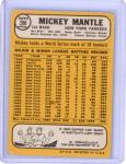 Mickey Mantle 1968 Topps Yankees Card #280