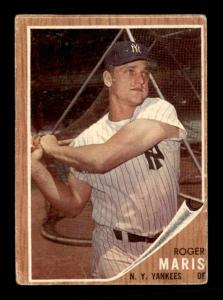 1962 Topps Roger Maris Baseball Card #1