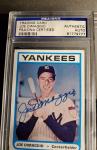 1972 Joe DiMaggio Signed Yankees Card PSA/DNA