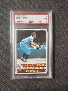 1979 Topps George Brett Card #330, PSA 7