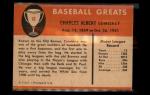 1961 Fleer Charles Comiskey Baseball Card #18