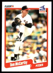 Tom McCarthy 1990 Fleer #541 Autographed Card