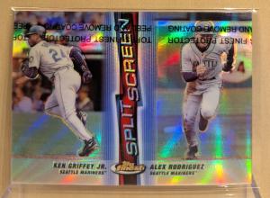 1999 Finest SPLIT SCREEN #2 Ken Griffey Jr. & Alex Rodriguez Refactor