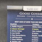 Goose Gossage 2011 Topps Game Used Card