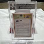 Ted Williams Jersey Fusion Bat Relic Card