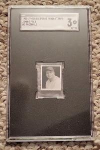 Jimmie Foxx 1935-37 George Burke Photo Stamps