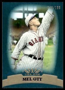 2011 Topps Tier One Mel Ott Blue #40