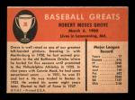 1961 Fleer Lefty Grove Baseball Card #38