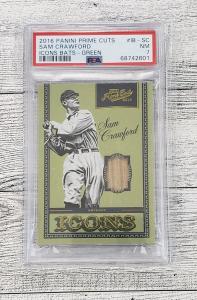 Sam Crawford #/5 Relic 2016 Prime Cuts Green