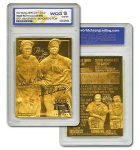 Yankees Babe Ruth & Lou Gehrig Gold Card