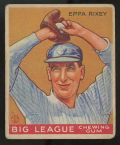 1933 Goudey Eppa Rixey Baseball Card #74