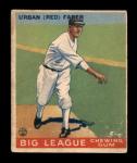 1933 Goudey Red Faber #79 Sports Card