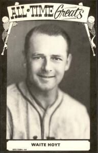 1973-80 TCMA Waite Hoyt All-Time Greats Card