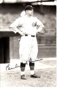 Burleigh Grimes Signed Chicago Cubs Photo Postcard