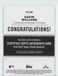 Gavin Williams 2024 Topps Tribute Auto #TA-GW