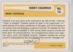 1980-87 SSPC Baseball Immortals Henry Chadwick #16