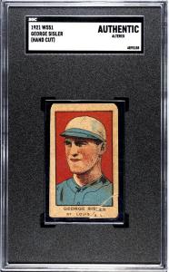 1921 W551 George Sisler Baseball Card