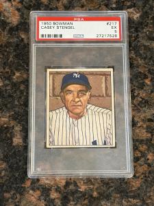 1950 Bowman Casey Stengel #217 Baseball Card