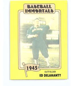 1980 SSPC Baseball Immortals Ed Delahanty Card
