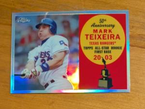 2008 Topps Chrome Mark Teixeira Rookie Refractor #ARC12