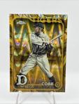 Ty Cobb 2024 Topps Chrome Gilded Gold Wave /25