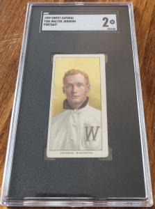 1909-11 T206 Walter Johnson Portrait Card SGC 2