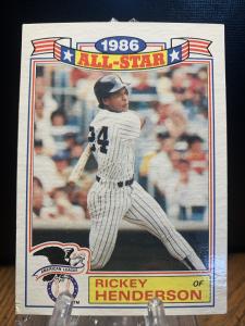 1987 Topps Rickey Henderson All-Stars Card