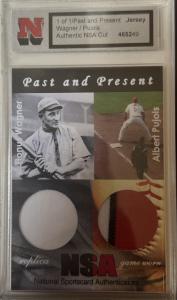 Honus Wagner & Albert Pujols Dual Jersey Card