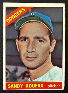 1966 Topps Sandy Koufax #100 Card - Dodgers