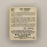 Lou Gehrig 1934 Goudey Display Card