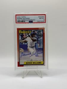 2025 Topps Bernie Williams Auto Yankees PSA 8