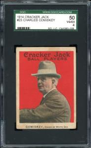 1914 Cracker Jack Charles Comiskey Chicago White Sox