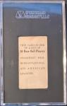 Honus Wagner 1909 E101 Batting Card SGC 2